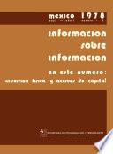 Información sobre información 1978. Mayo. Año 1, número 6. En este número: inversión física y acervos de capital