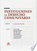 Instituciones de derecho comunitario