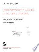 Interpretación y análisis de la obra literaria