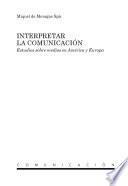 Interpretar la comunicación