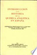 Introducción a la historia de la química analítica en España