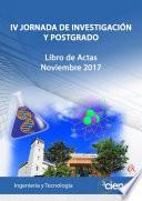 IV JORNADA DE INVESTIGACIÓN Y POSTGRADO