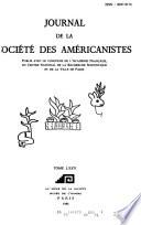 Journal de la Société des américanistes