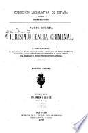 Jurisprudencia criminal