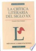 La crítica literaria del siglo XX