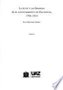 La élite y las finanzas en el ayuntamiento de Zacatecas, 1786-1814