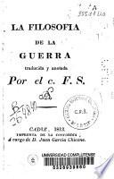 La filosofia de la guerra