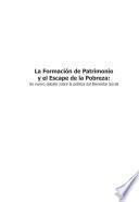 La formación de patrimonio y el escape de la pobreza Un nuevo debate sobre la política del bienestar social