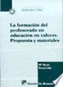 La formación del profesorado en educación en valores