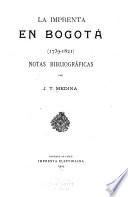 La imprenta en Bogotá (1739-1821)