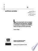 La incorporación del concepto de derechos económicos, sociales y culturales al trabajo de la CEPAL