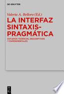 La Interfaz Sintaxis-Pragmática