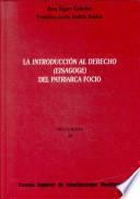 La introducción al derecho (eisagoge) del patriarca Focio