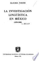 La investigación lingüística en México (1970-1980)