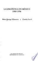 La lingüística en México, 1980-1996