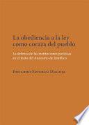 La obediencia a la ley como coraza del pueblo. La defensa de las instituciones jurídicas en el texto del Anónimo de Jámblico