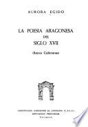 La poesía aragonesa del siglo XVII