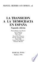 La transición a la democracia en España