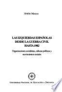 Las izquierdas españolas desde la guerra civil hasta 1982