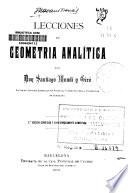 Lecciones de geometría analítica