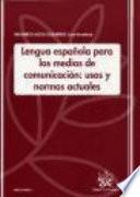 Lengua española para los medios de comunicación