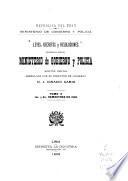 Leyes, decretos y resoluciones expedidos por el Ministerio de gobierno y policia