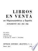 Libros en venta en Hispanoamérica y España