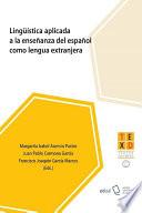 Lingüística aplicada a la enseñanza del español como lengua extranjera