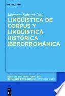 Lingüística de corpus y lingüística histórica iberorrománica