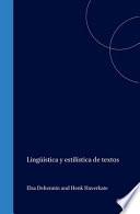 Lingüística y estilística de textos