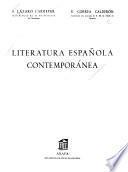 Literatura española contemporánea