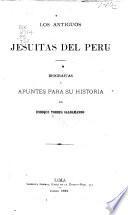 Los antiguos Jesuitas del Peru