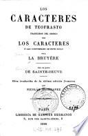 Los Caracteres de Teofrasto traducidos del Griego con los Caracters o las costumbres de este siglo