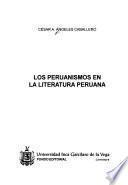 Los peruanismos en la literatura peruana