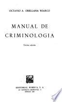 Manual de criminología