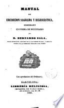 Manual de erudicion sagrada y eclesiástica