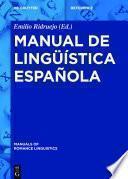 Manual de lingüística española