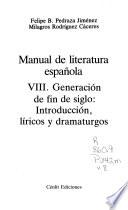 Manual de literatura española: Generación de fin de siglo