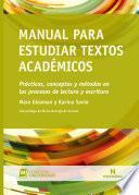 Manual para estudiar textos académicos