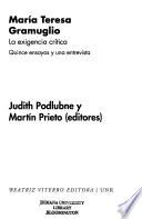 María Teresa Gramuglio, la exigencia crítica