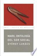 Marx, ontología del ser social