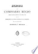 Memoria del Comisario Regio, nombrado por Real decreto de 13 de abril de 1885 para la reedificación de los pueblos destruidos por los terremotos en las provincias de Granada y Málaga