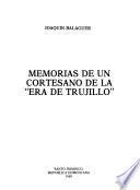 Memorias de un cortesano de la era de Trujillo