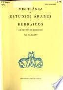 Miscelánea de estudios árabes y hebraicos