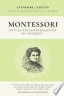 Montessori ante el legado pedagógico de Rousseau