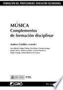 Música. Complementos de formación disciplinar