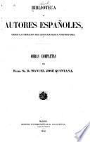 Obras completas del excmo. sr. d. Manuel José Quintana