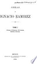 Obras de Ignacio Ramírez