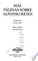 Páginas sobre Alfonso Reyes