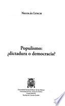 Populismo